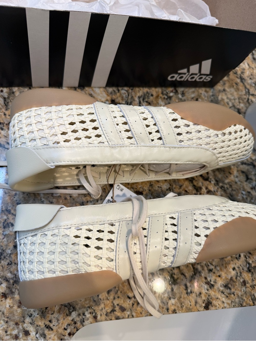 Women's Adidas Taekwondo Ballet flat, ivory, new in box with tags!
